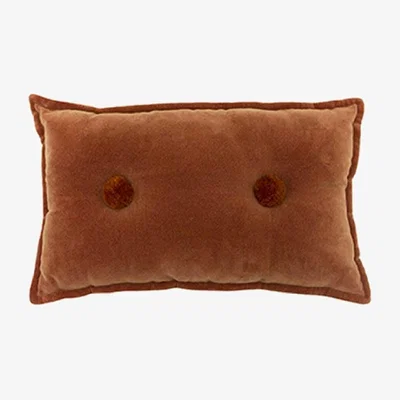 Barker and Stonehouse Rust Button Cushion