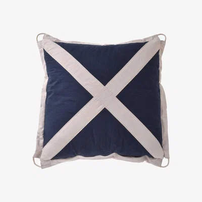 Barker and Stonehouse Timothy Oulton Signal Cushion Large, Square, Blue Fabric | Barker & Stonehouse
