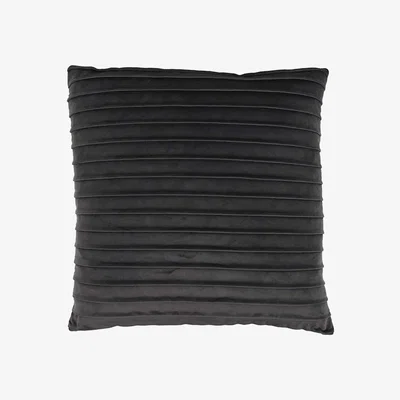 Barker and Stonehouse Charcoal Banded Cushion, Grey | Barker & Stonehouse