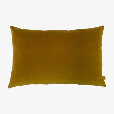 Barker and Stonehouse Velvet Mustard Cushion, Yellow | Barker & Stonehouse
