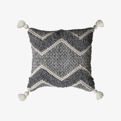 Barker and Stonehouse Grey Knitted Cushion Fabric | Barker & Stonehouse