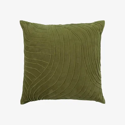 Barker and Stonehouse CASCADE GREEN CUSHION, Square Polyester | Barker & Stonehouse