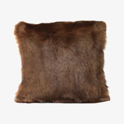 Barker and Stonehouse Faux Fur Cushion, Camel