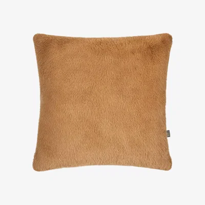 Barker and Stonehouse Plush Golden Cognac Cushion, Square, Orange Polyester | Barker & Stonehouse