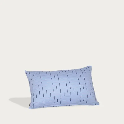 Bombinate.com Blue Kantha Stitch 2 Quilted Cushion