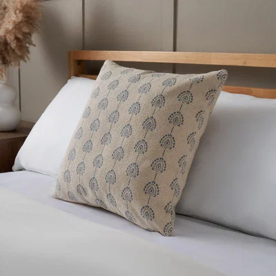 BHS.com Block Print Cushion, Blue