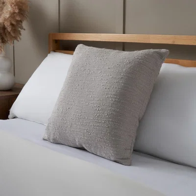 BHS.com Textured Slub Cushion, Grey