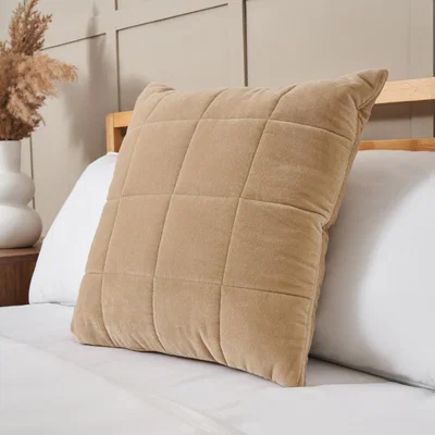 BHS.com Square Stitch Quilted Cushion, Sand
