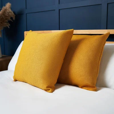 BHS.com Snow Fleece Cushion, Ochre