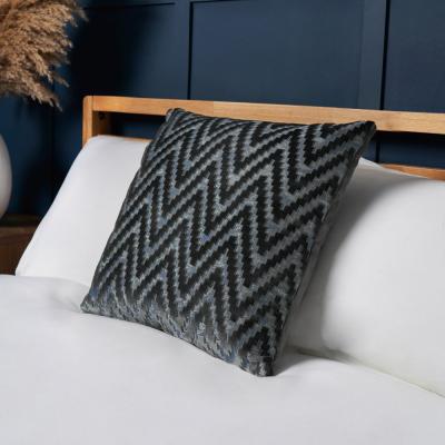 BHS.com Cut Velvet Cushion, Pewter