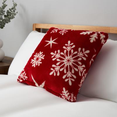 BHS.com Christmas Snowflake Cushion, Red