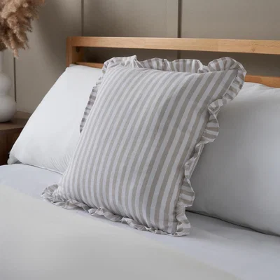 BHS.com Rustic Stripe Cushion, Natural