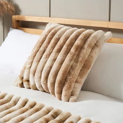 BHS.com Marled Rib Cushion, Natural