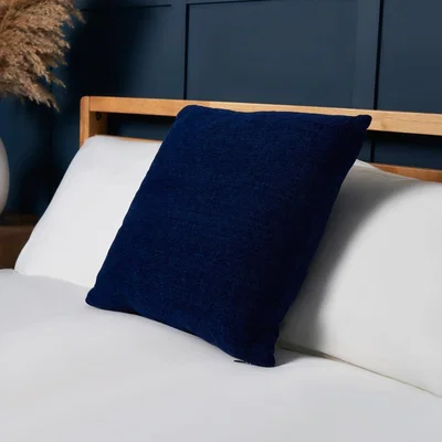 BHS.com Chenille Cushion, Navy