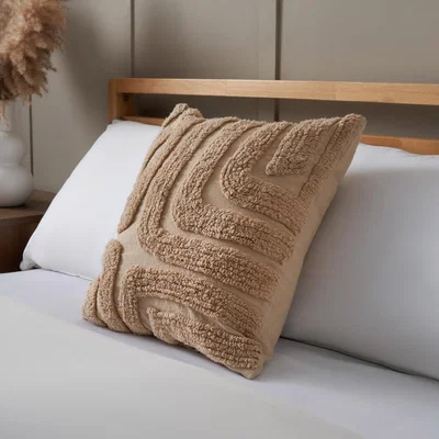 BHS.com Golden Hour Tufted Cushion, Natural
