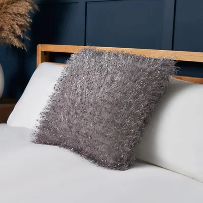 BHS.com Pollyanna Knitted Cushion, Silver
