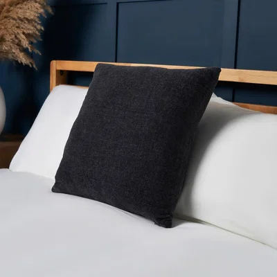 BHS.com Chenille Cushion, Charcoal
