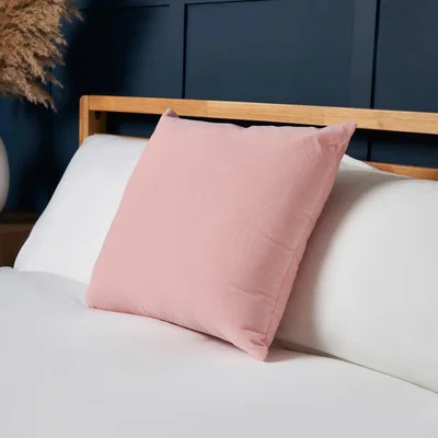 BHS.com Matte Velvet Cushion, Blush