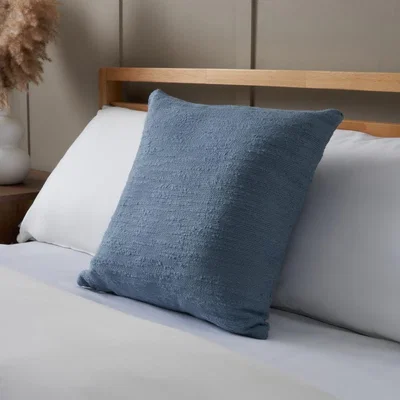 BHS.com Textured Slub Cushion, Blue
