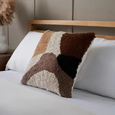 BHS.com Abstract Tufted Cushion, Natural