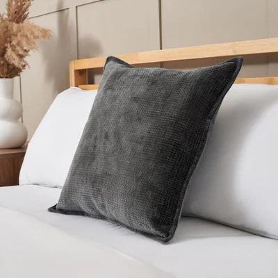 BHS.com Plain Cushion with Flange Edge, Charcoal