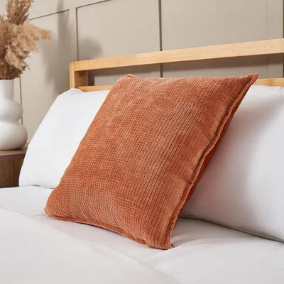 BHS.com Plain Cushion with Flange Edge, Terracotta