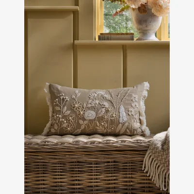 Cox and Cox Hedgerow Cushion - Natural