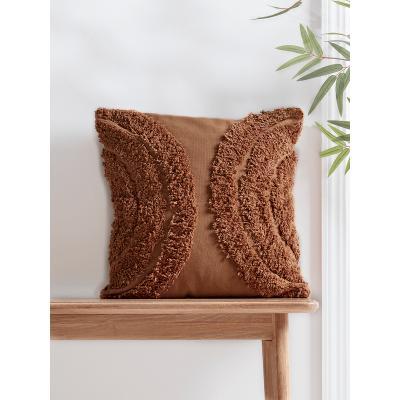 Cox and Cox NEW Textured Geometric Cushion - Terracotta