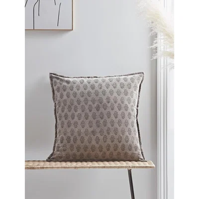 Cox and Cox Floral Print Velvet Cushion