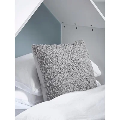 Cox and Cox Boucle Cushion - Grey