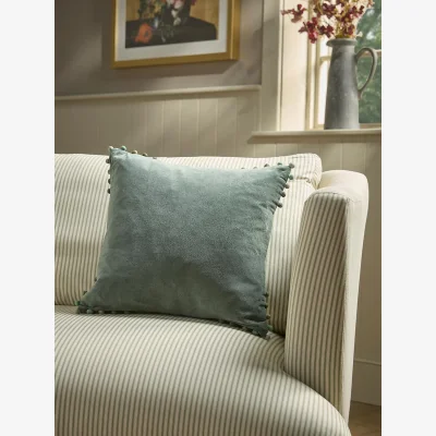 Cox and Cox Jardim Cushion - Deep Teal