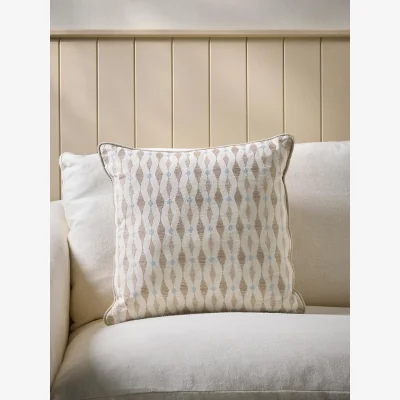 Cox and Cox Embroidered Ikat Cushion
