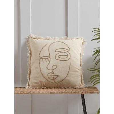Cox and Cox NEW Natural Silhouette Face Cushion