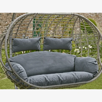 Cox and Cox Double Hanging Chair Cushion - Grey