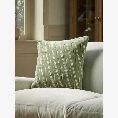 Cox and Cox Geo Velvet Cushion