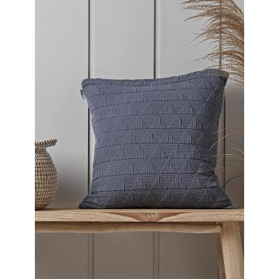 Cox and Cox Soft Geometric Cushion - Indigo