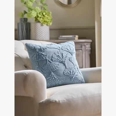 Cox and Cox Bay Embroidered Cushion