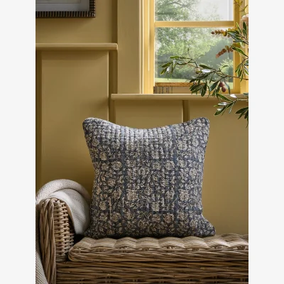 Cox and Cox Collette Cushion - French Blue