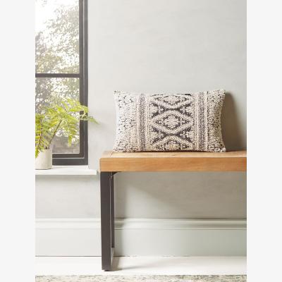 Cox and Cox Monochrome Tufted Diamond Cushion