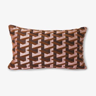 Cult Furniture HKliving Geometric Cushion, Bordeaux