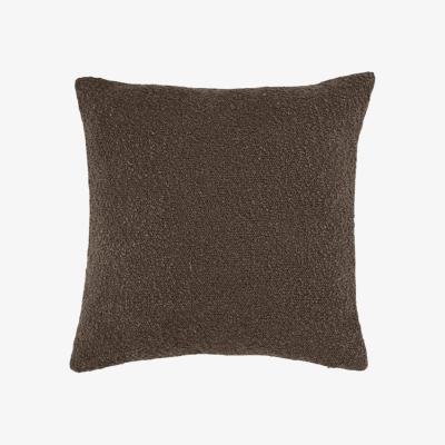 Cult Furniture Cranbrook Boucle Cushion, Chocolate Brown