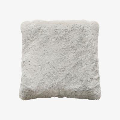 Cult Furniture Soft Faux Fur Cushion, Light Grey