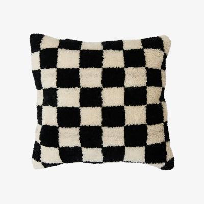 Cult Furniture HKliving Woolen Cushion Black & White Statement