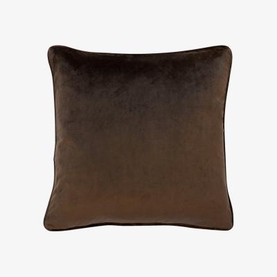 Cult Furniture Delaney Luxe Velvet Cushion, Chocolate Brown