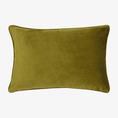 Cult Furniture Delaney Luxe Rectangular Velvet Cushion, Acid Green