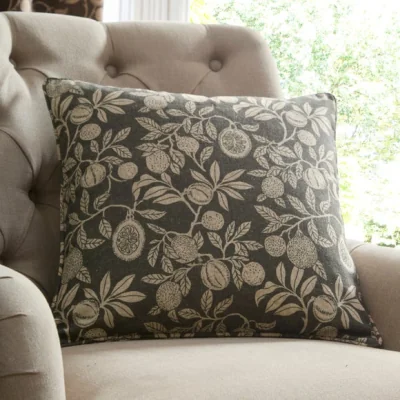 Dunelm Vintage Pod Linen Print Cushion