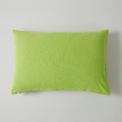 Dunelm Stone Washed Oriental Cushion Lime (Green)