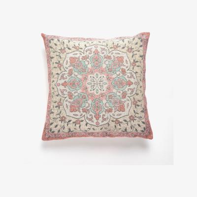 Dunelm Tapestry Oriental Pink Cushion Pink