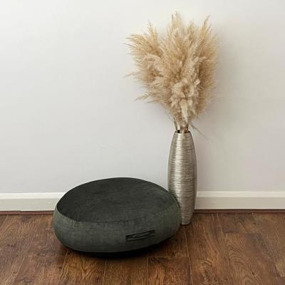 Dunelm Daro Vogue Round Floor Cushion Moss Green