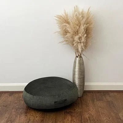 Dunelm Daro Vogue Round Floor Cushion Moss Green
